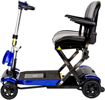 Remote Control Folding Mobility Scooter – Auto-Folding, 24 V 10 Ah, 15 km Range, 125 kg Capacity.